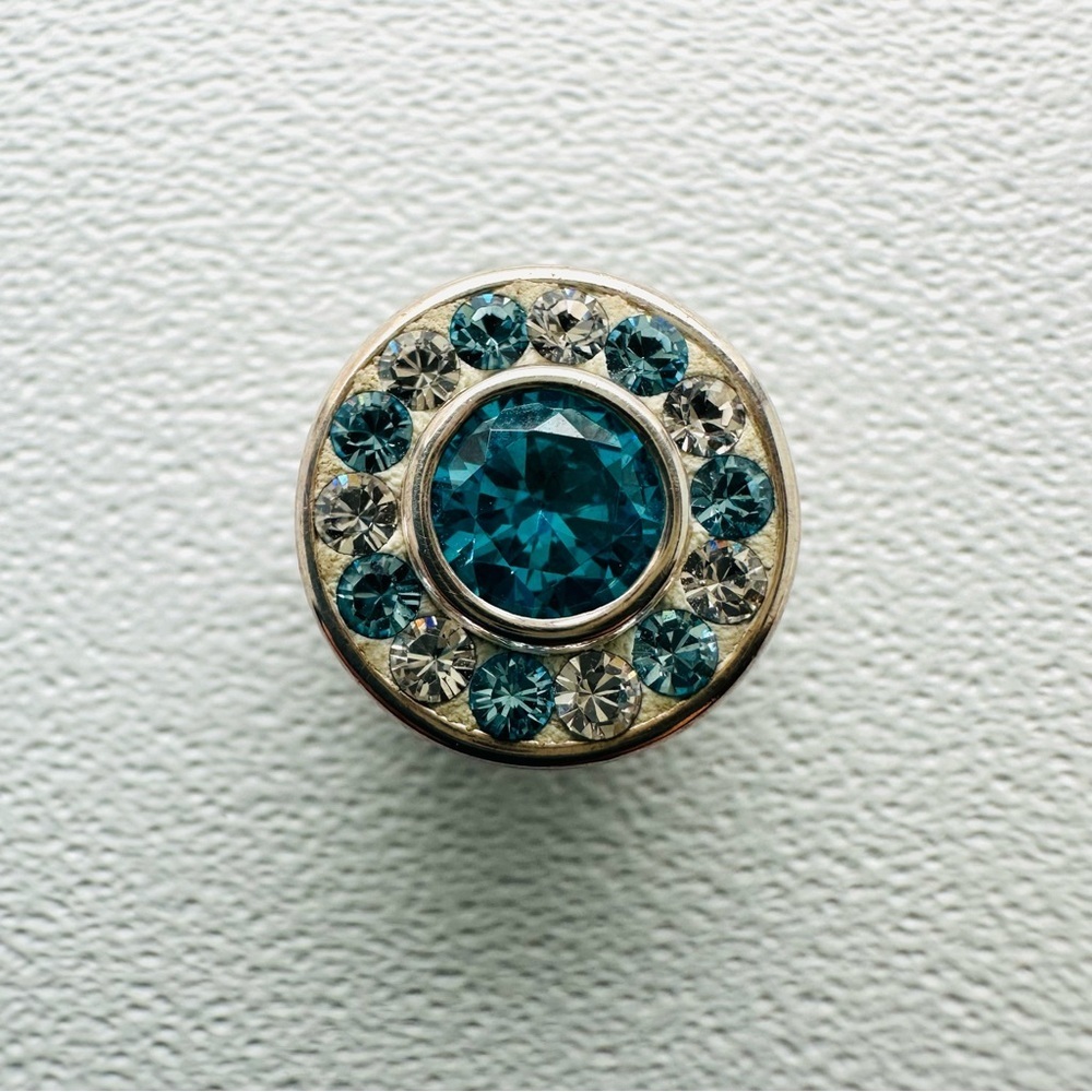 Kameleon Jewel Pop Sterling Aqua Burst CZ Swarovski Pop Crystal KJP330 NEW
